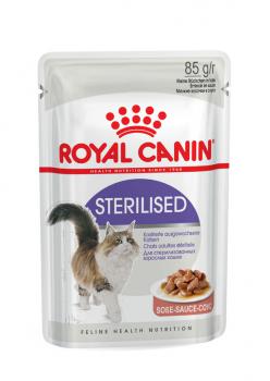 ROYAL CANIN STERILISED Nassfutter in Soße für kastrierte Katzen