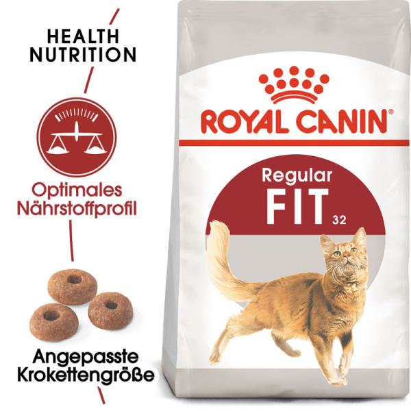 ROYAL CANIN FIT Trockenfutter für aktive Katzen