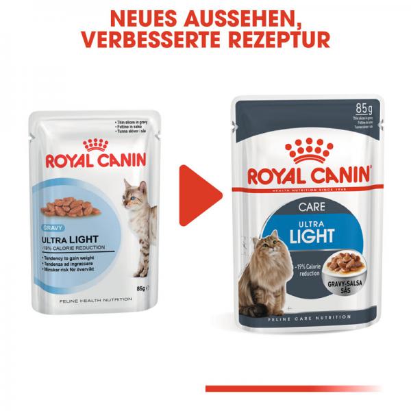 ROYAL CANIN LIGHT WEIGHT CARE in Soße Nassfutter für zu Übergewicht neigenden Katzen